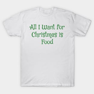 Gastronomic Wishes: A Foodie's Christmas T-Shirt